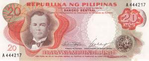 Philippinen 20 Piso 1969 p145a